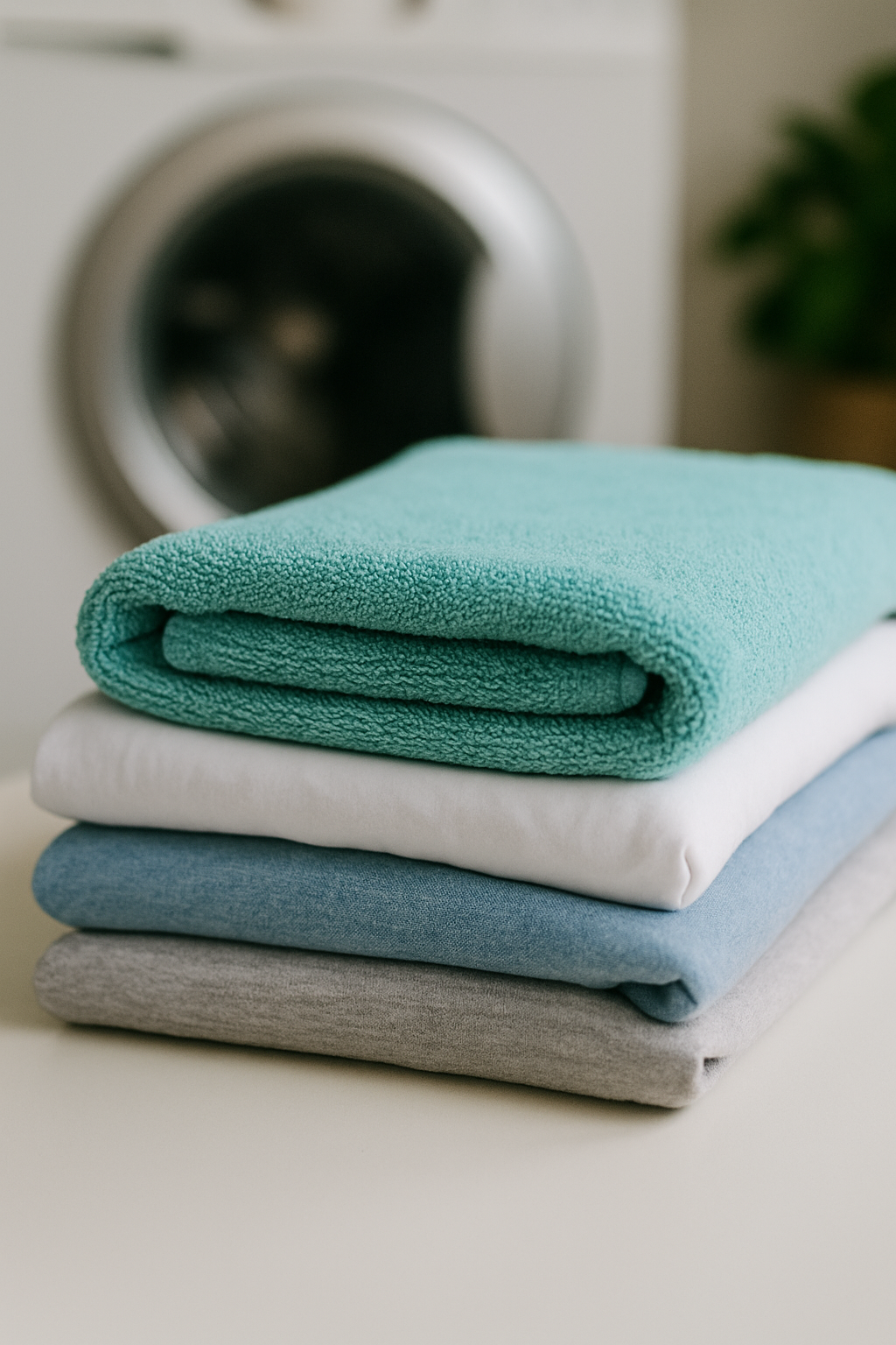 Wash & Fold Service - Professionally folded laundry stack